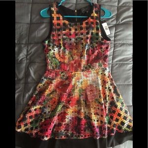 Couture Floral Skater Dress